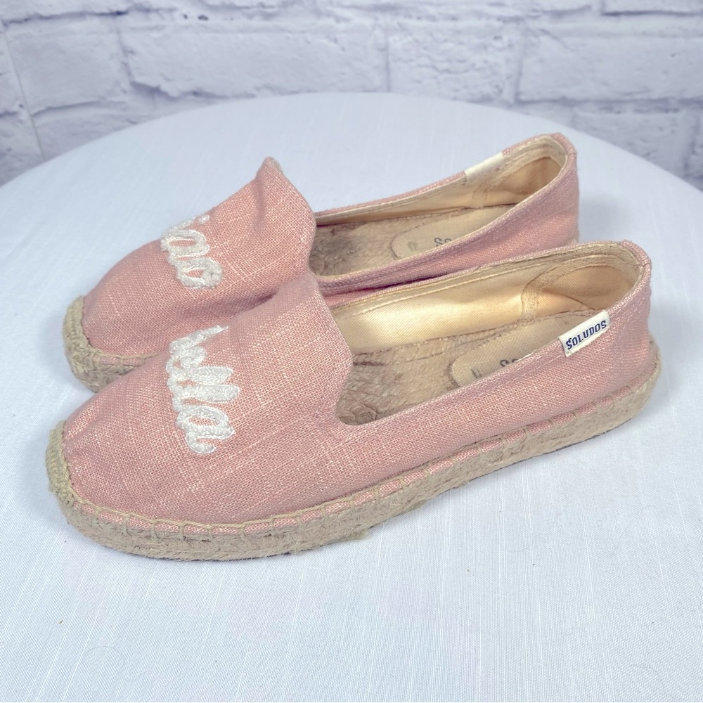 Soludos Ciao Bella Pink Espadrilles Size 7